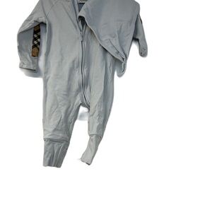Burberry light Blue Onesie with Bib